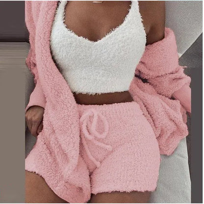 Bloomei - 3 Piece Cozy Knit Set