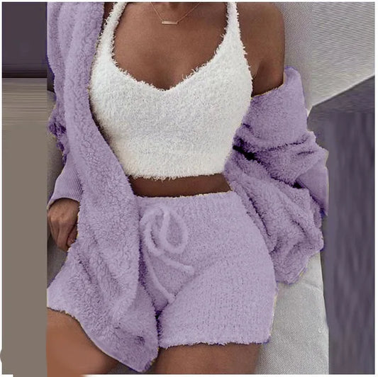 Bloomei - 3 Piece Cozy Knit Set