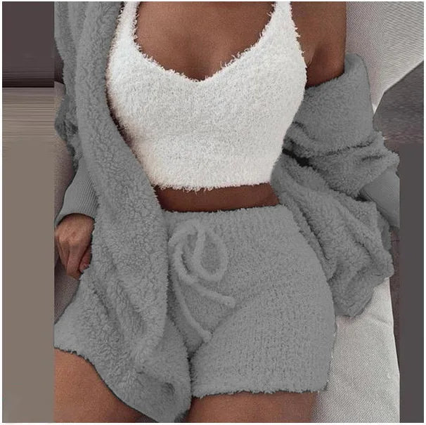 Bloomei - 3 Piece Cozy Knit Set